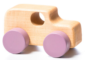 Машинки: Міні-машинка Cubika, фіолетові колеса
