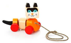 Розвивальні іграшки: Котик-каталка