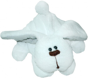 Мягкие игрушки: Зайчик Снежок 45 см