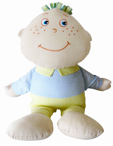 М'які іграшки: Текстильна лялька-подушка Антошка