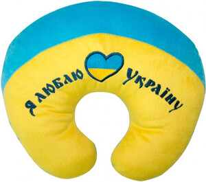 Мягкие игрушки: Подголовник Я люблю Украину