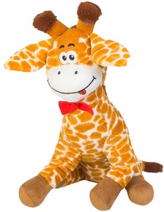 Мягкие игрушки: Жираф с бабочкой, 38 см