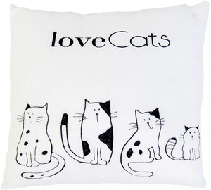 Мягкие игрушки: Подушка Love cats