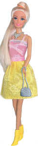 Куклы: Кукла Ася с 2 платьями в нежных тонах, Модные цвета
