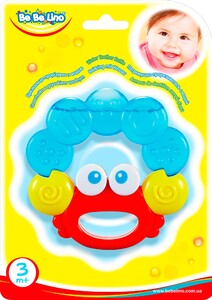 Развивающие игрушки: Погремушка-прорезыватель с водой Крабик, BeBeLino