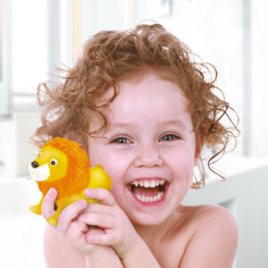 Іграшки для ванни: Тварини-пищалки для ванної Зоопарк (4 шт.), BeBeLino