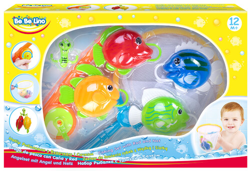Іграшки для ванни: Риболовля з вудкою і сачком, іграшка для купання, BeBeLino