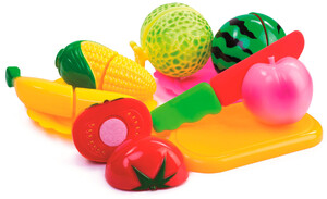 Іграшковий посуд та їжа: Набір для різання овочів і фруктів (№1), BeBeLino