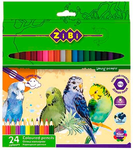 Олівці кольорові Soft, 24 кольору