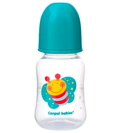 Пляшечки: Бутылочка с узким горлышком, 120 мл, бирюзовая, Canpol babies