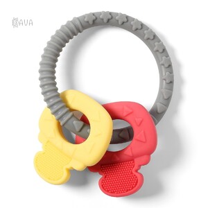 Розвивальні іграшки: Прорізувач-брязкальце ортодонтична, BabyOno
