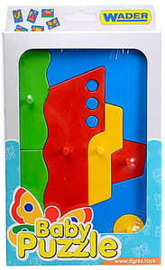 Рамки с вкладышами: Развивающая игрушка Пароход Baby puzzles, Wader