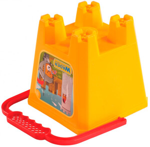 Розвивальні іграшки: Ведро для песка Замок (желтое), Wader