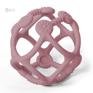 Розвивальні іграшки: Прорізувач для зубів ортодонтичний «Сфера», рожевий, BabyOno