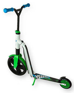 Детский транспорт: Самокат-беговел Highwaygangster бело-зелено-синий (с 5 лет/100 кг), Scoot and Ride