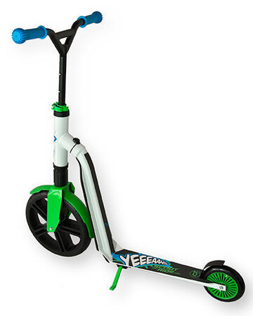 Самокаты: Самокат-беговел Highwaygangster бело-зелено-синий (с 5 лет/100 кг), Scoot and Ride