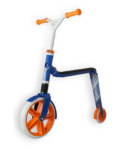 Детский транспорт: Самокат-беговел Highwaygangster бело-сине-оранжевый, (с 5 лет/100 кг), Scoot and Ride