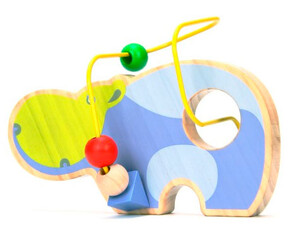 Развивающие игрушки: Лабиринт из бус Бегемот Lucy&Leo