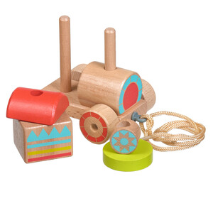 Розвивальні іграшки: Паровозик-пірамідка Lucy&Leo