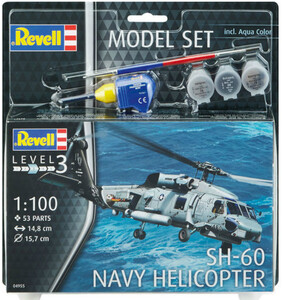 Збірні моделі-копії: Подарунковий набір Revell з моделлю вертольота SH-60 (64955)