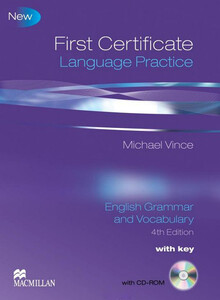 Іноземні мови: First Certificate Language Practice Student's Book with Key (+ CD-ROM) (9780230727113)