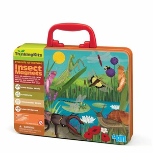 Игры и игрушки: Ігрові комахи на магнітах у валізці, 20 шт. 00-04704, 4M