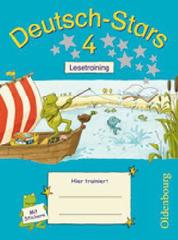 Книги для дітей: Deutsch-Stars 4. Lesetrainin