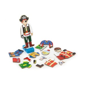 Пазли і головоломки: Набір магнітів Viga Toys Гардероб хлопчика