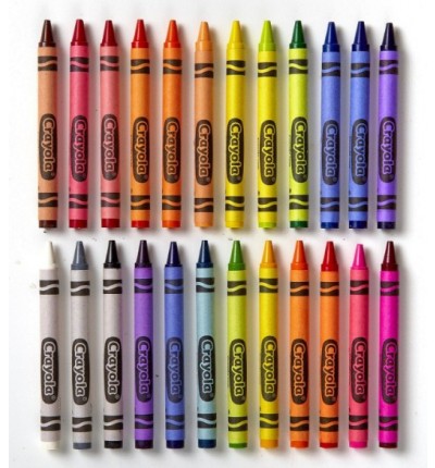 Товары для рисования: Цветные восковые мелки (24 шт), Crayola