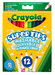 Смываемые тонкие фломастеры ярких цветов Super Tips (12 шт), Crayola дополнительное фото 1.