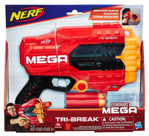 Игры и игрушки: Бластер Nerf Mega Tri-Break