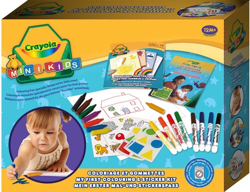 Товары для рисования: Первый набор для рисования с наклейками, Crayola