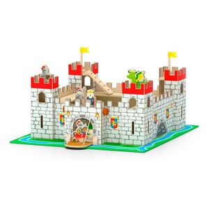 Ігри та іграшки: Дерев'яний ігровий набір Viga Toys Іграшковий замок