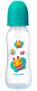 Поїльники, пляшечки, чашки: Бутылочка с узким горлышком, 250 мл, бирюзовая бабочка , Canpol babies