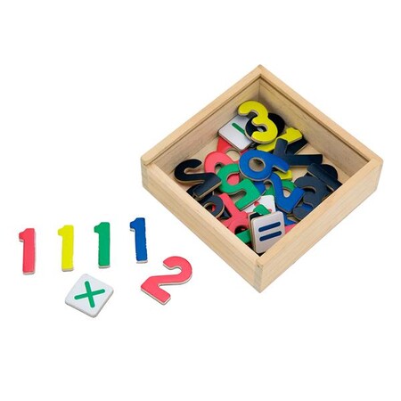 Простая арифметика: Набор магнитных цифр и знаков Viga Toys, 37 шт.