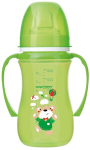 Поильники, бутылочки, чашки: Поильник непроливайка, 240 мл, салатовый (мишка), Canpol babies