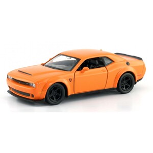 Игры и игрушки: Машинка Dodge Challenger матовая оранжевая, Uni-fortune