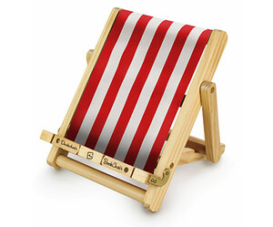 Книги для дорослих: Deckchair Bookchair Stripy Red подставка для книг (5060213015579)