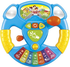 Развивающие игрушки: Музыкальный руль Маленький водитель, BeBeLino