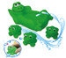 Набір іграшок для купання Сім'я жаб (укр. Упаковка), BeBeLino дополнительное фото 1.