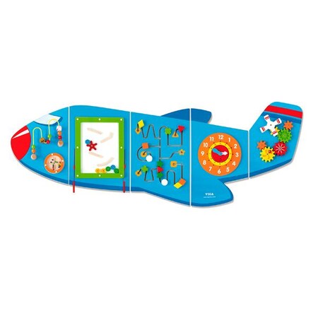 Бизиборды и бизикубы: Бизиборд Viga Toys Самолетик
