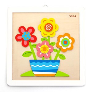 Товары для рисования: Набор для творчества Viga Toys Картина своими руками Цветы