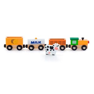Ігри та іграшки: Набір для залізниці Viga Toys Поїзд-ферма
