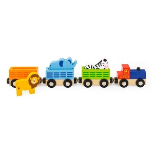 Набір для залізниці Viga Toys Поїзд-зоопарк