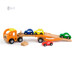 Деревянный игрушечный Автотрейлер и 4 машинки, Viga Toys дополнительное фото 1.