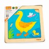Деревянный мини-пазл Viga Toys Уточки, 4 эл.