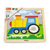 Дерев'яний пазл Viga Toys Паровозик, 9 ел.