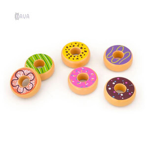Ігри та іграшки: Іграшкові продукти «Дерев'яні пончики», Viga Toys