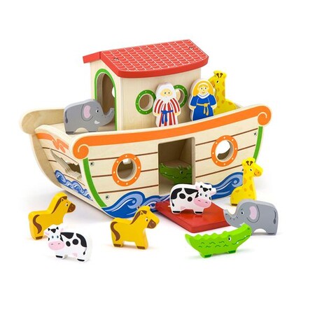 Игровые наборы: Деревянный сортер Viga Toys Ковчег со зверятами