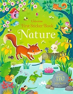 Книги для детей: First Sticker Book Nature [Usborne]